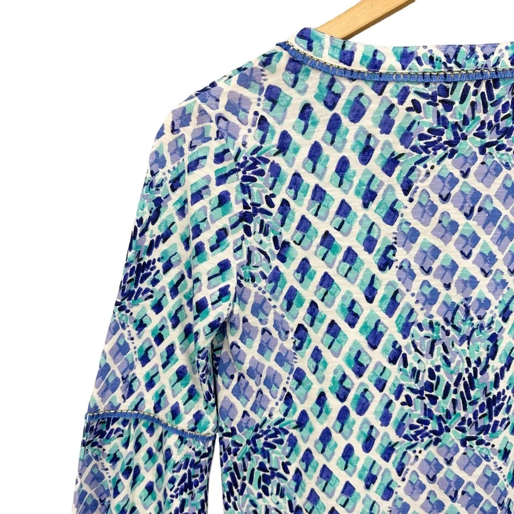 New LILLY PULITZER Aleece Tunic Dress Sleeve Joy Long Sleeve